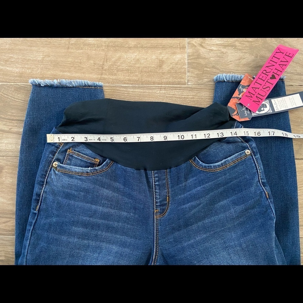 Indigo Poppy gray ankle skinny Maternity jeans - Picture 14 of 16